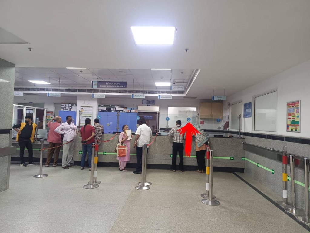 Ground Floor Main Entrance Doors to AIIMS National Centre for Ageing with Wheelchair Access
