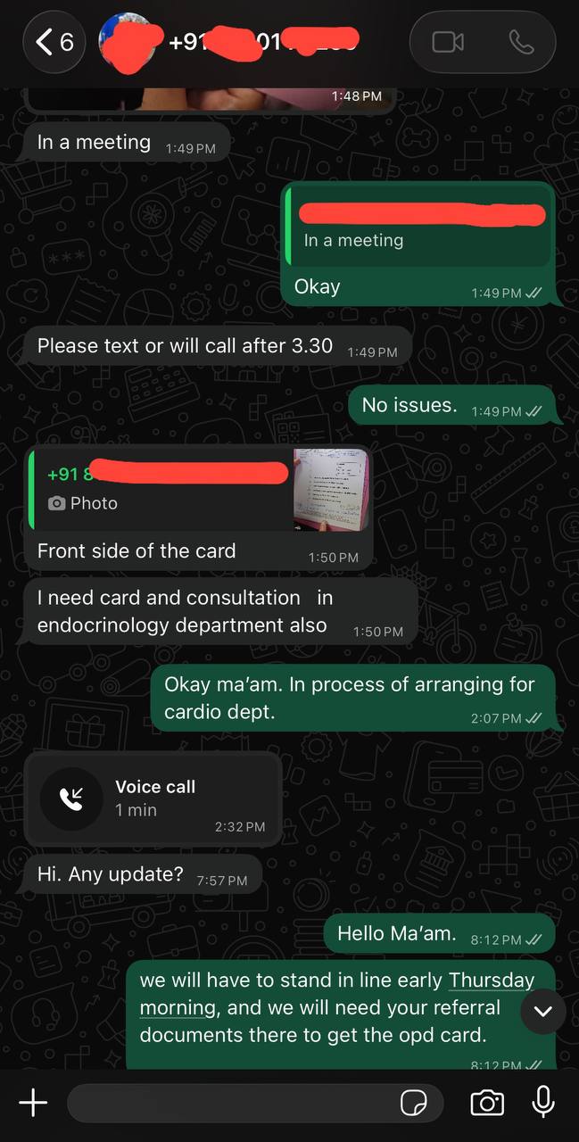 AIIMS, New Delhi OPD comppanion