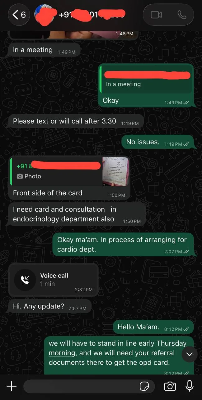 AIIMS OPD companion appreciation