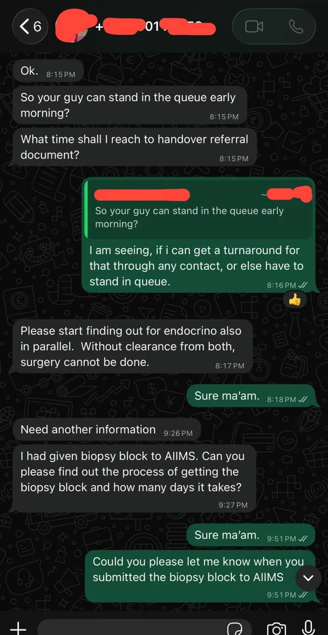 AIIMS visit feedback